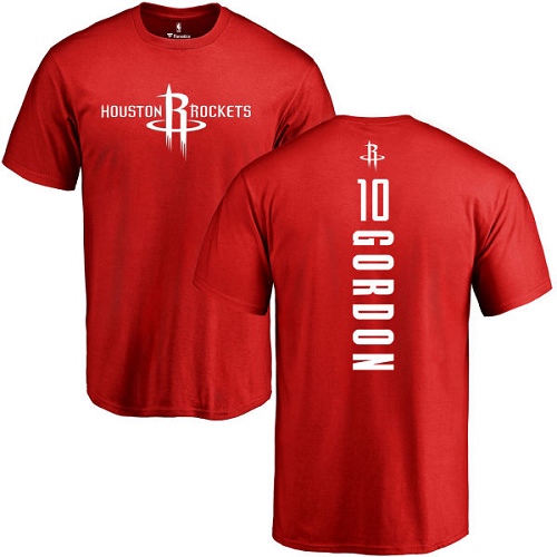 NBA Nike Houston Rockets #10 Eric Gordon Red Backer T-Shirt