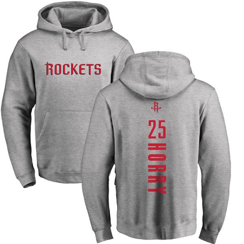 NBA Nike Houston Rockets #25 Robert Horry Ash Backer Pullover Hoodie
