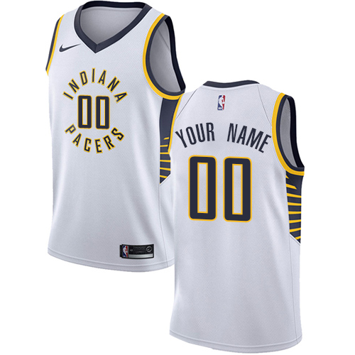 Men's Adidas Indiana Pacers Customized Swingman White Home NBA Jersey