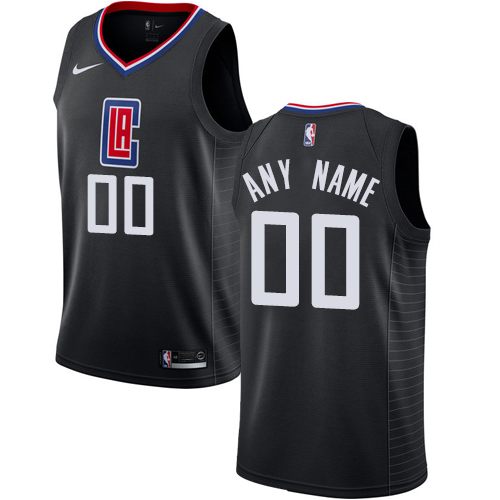 Men's Nike Los Angeles Clippers Customized Authentic Black Alternate NBA Jersey Statement Edition