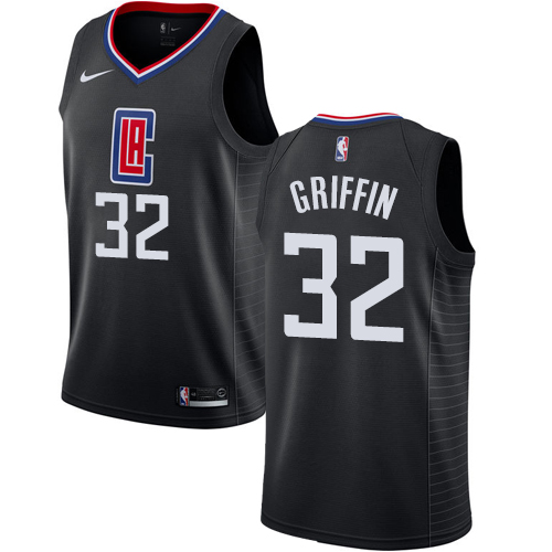 Men's Nike Los Angeles Clippers #32 Blake Griffin Swingman Black Alternate NBA Jersey Statement Edition