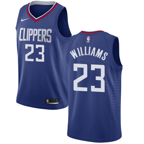 Men's Nike Los Angeles Clippers #23 Louis Williams Swingman Blue Road NBA Jersey - Icon Edition