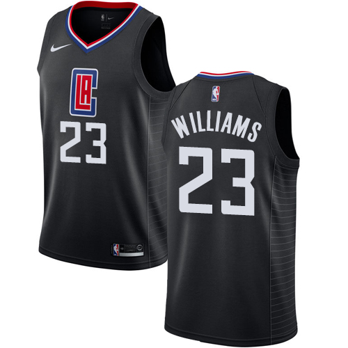 Men's Nike Los Angeles Clippers #23 Louis Williams Swingman Black Alternate NBA Jersey Statement Edition