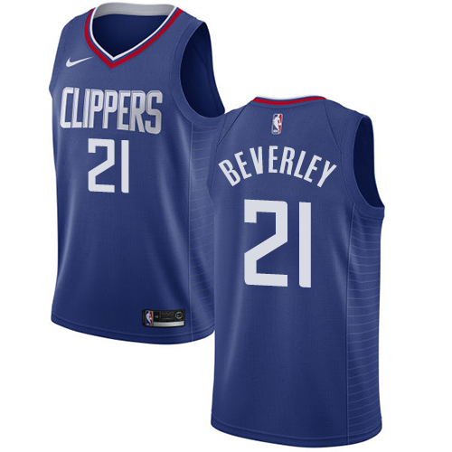 Youth Nike Los Angeles Clippers #21 Patrick Beverley Swingman Blue Road NBA Jersey - Icon Edition