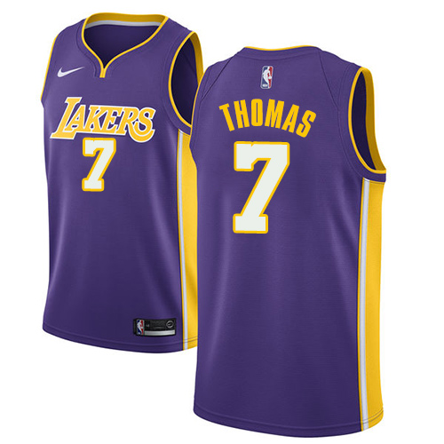 Men's Adidas Los Angeles Lakers #6 Jordan Clarkson Swingman Purple Road NBA Jersey