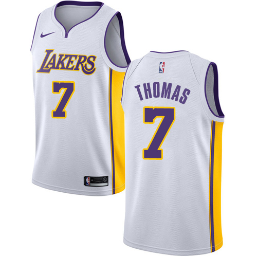 Men's Adidas Los Angeles Lakers #7 Larry Nance Jr. Authentic White Alternate NBA Jersey