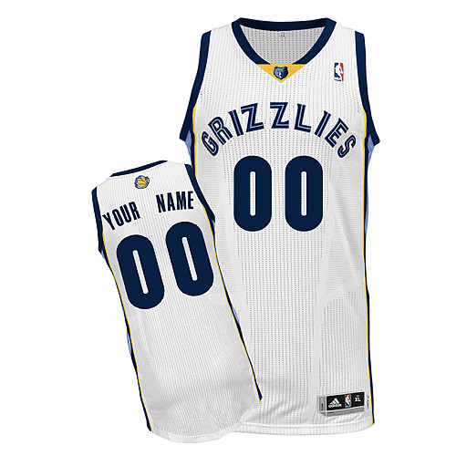 Youth Adidas Memphis Grizzlies Customized Authentic White Home NBA Jersey