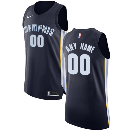 Youth Nike Memphis Grizzlies Customized Authentic Navy Blue Road NBA Jersey - Icon Edition