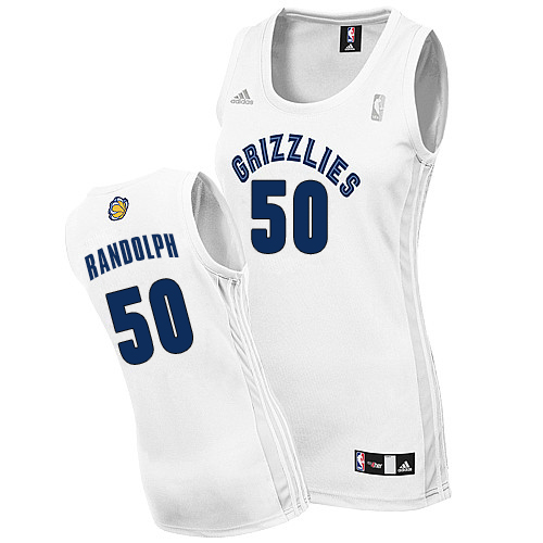 Women's Adidas Memphis Grizzlies #50 Zach Randolph Authentic White Home NBA Jersey
