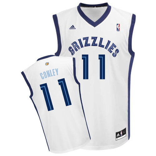 Men's Adidas Memphis Grizzlies #11 Mike Conley Swingman White Home NBA Jersey