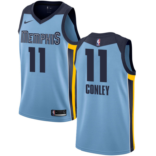 Men's Nike Memphis Grizzlies #11 Mike Conley Authentic Light Blue NBA Jersey Statement Edition