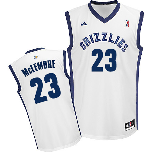 Men's Adidas Memphis Grizzlies #23 Ben McLemore Swingman White Home NBA Jersey