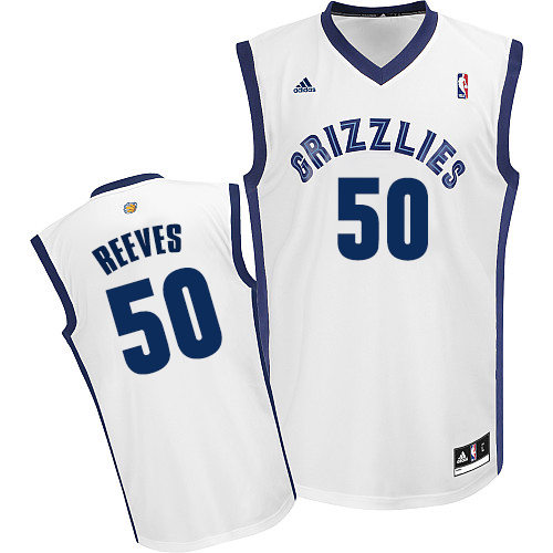 Men's Adidas Memphis Grizzlies #50 Bryant Reeves Swingman White Home NBA Jersey