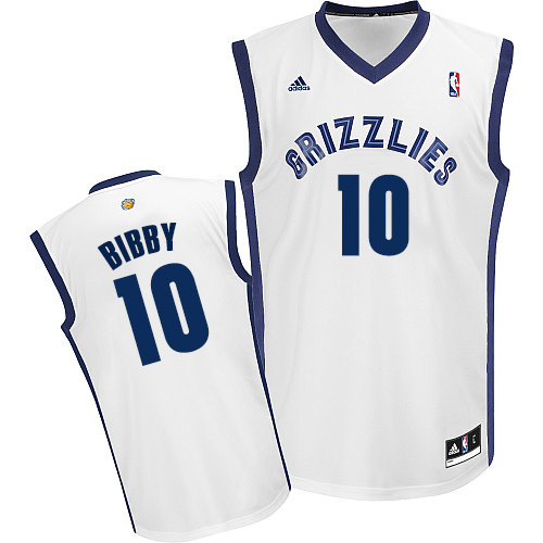 Youth Adidas Memphis Grizzlies #10 Mike Bibby Swingman White Home NBA Jersey