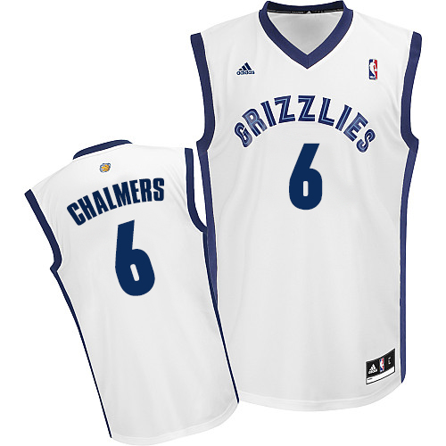 Youth Adidas Memphis Grizzlies #6 Mario Chalmers Swingman White Home NBA Jersey