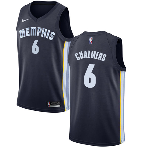 Youth Nike Memphis Grizzlies #6 Mario Chalmers Swingman Navy Blue Road NBA Jersey - Icon Edition