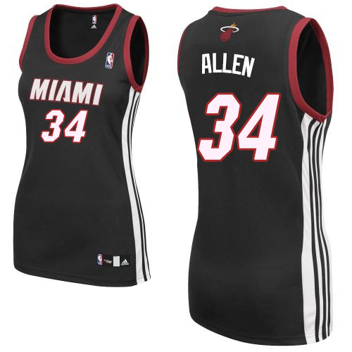 Men's Adidas Miami Heat #13 Edrice Adebayo Authentic Black Road NBA Jersey