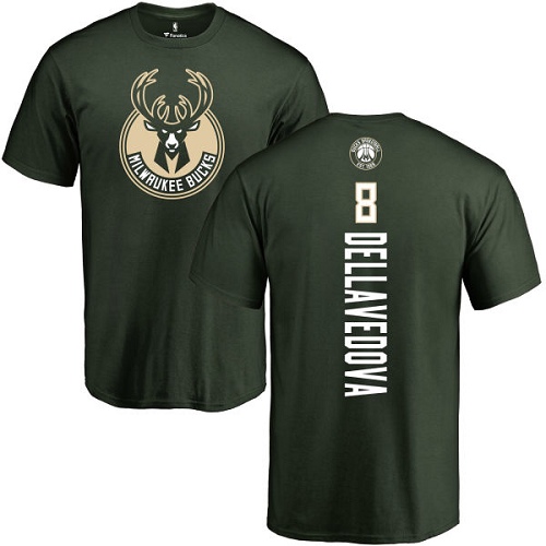 NBA Nike Milwaukee Bucks #8 Matthew Dellavedova Green Backer T-Shirt