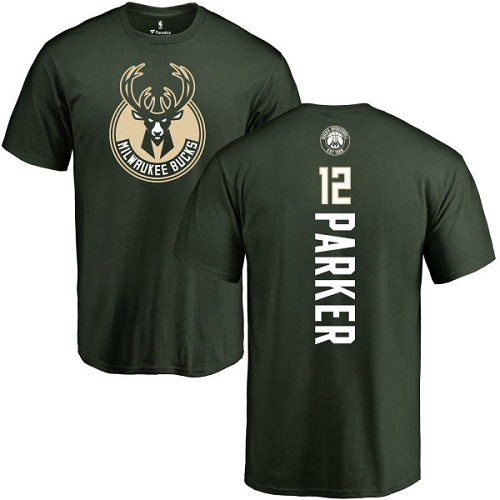 NBA Nike Milwaukee Bucks #12 Jabari Parker Green Backer T-Shirt