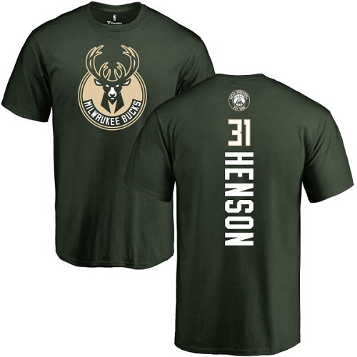 NBA Nike Milwaukee Bucks #31 John Henson Green Backer T-Shirt