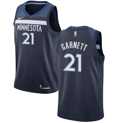 Youth Nike Minnesota Timberwolves #21 Kevin Garnett Swingman Navy Blue Road NBA Jersey - Icon Edition