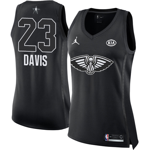 Men's Adidas New Orleans Pelicans #23 Anthony Davis Swingman Navy Blue Resonate Fashion NBA Jersey