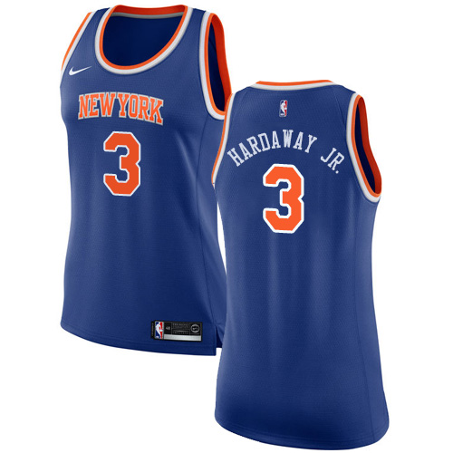 Women's Nike New York Knicks #3 Tim Hardaway Jr. Authentic Royal Blue NBA Jersey - Icon Edition