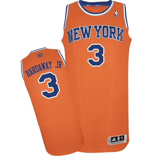 Women's Adidas New York Knicks #3 Tim Hardaway Jr. Authentic Orange Alternate NBA Jersey