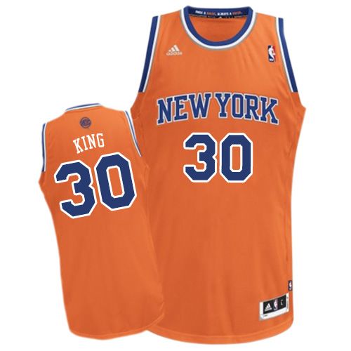 Men's Adidas New York Knicks #30 Bernard King Swingman Orange Alternate NBA Jersey
