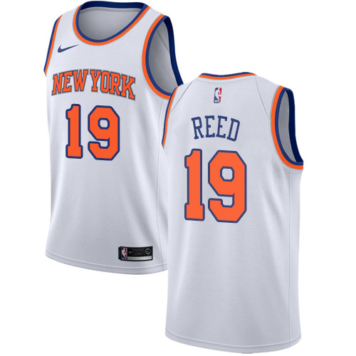 Men's Nike New York Knicks #19 Willis Reed Authentic White NBA Jersey - Association Edition