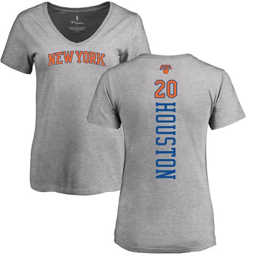 NBA Women's Nike New York Knicks #20 Allan Houston Ash Backer T-Shirt