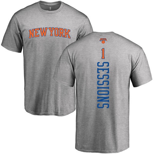 NBA Nike New York Knicks #1 Ramon Sessions Ash Backer T-Shirt