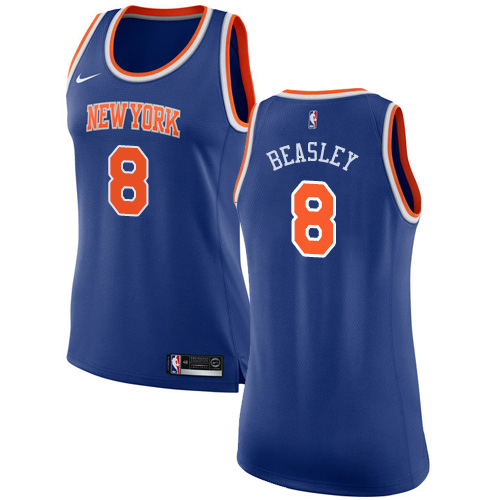 Women's Nike New York Knicks #8 Michael Beasley Authentic Royal Blue NBA Jersey - Icon Edition