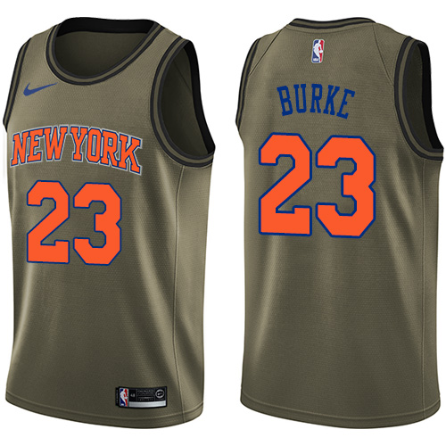 Men's Nike New York Knicks #20 Doug McDermott Swingman Green Salute to Service NBA Jersey
