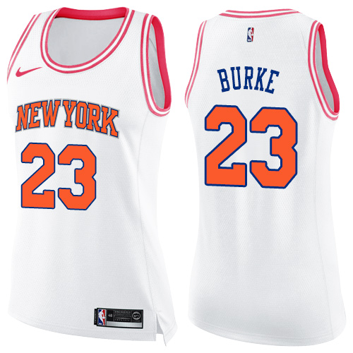 Women's Nike New York Knicks #20 Doug McDermott Swingman White/Pink Fashion NBA Jersey