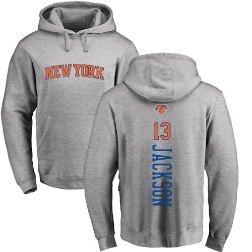NBA Nike New York Knicks #13 Mark Jackson Ash Backer Pullover Hoodie