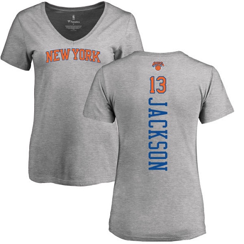 NBA Women's Nike New York Knicks #13 Mark Jackson Ash Backer T-Shirt