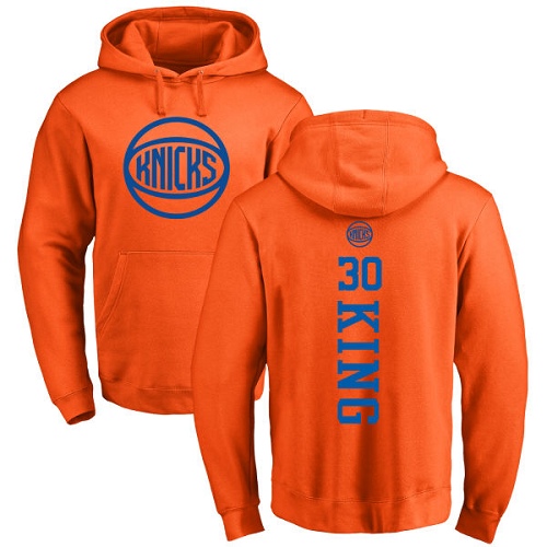NBA Nike New York Knicks #30 Bernard King Orange One Color Backer Pullover Hoodie