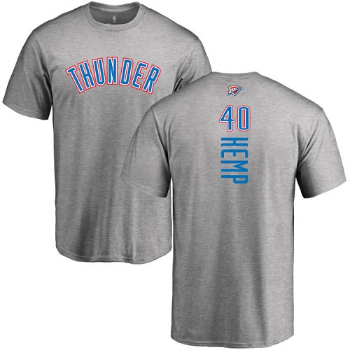 NBA Nike Oklahoma City Thunder #40 Shawn Kemp Ash Backer T-Shirt
