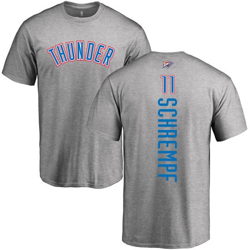 NBA Nike Oklahoma City Thunder #11 Detlef Schrempf Ash Backer T-Shirt
