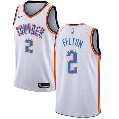 Women's Nike Oklahoma City Thunder #2 Raymond Felton Authentic White Home NBA Jersey - Association Edition