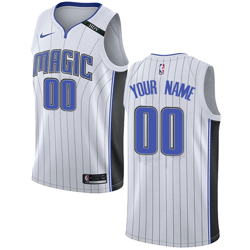 Men's Adidas Orlando Magic Customized Authentic White Home NBA Jersey