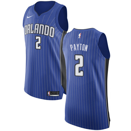 Men's Nike Orlando Magic #2 Elfrid Payton Authentic Royal Blue Road NBA Jersey - Icon Edition