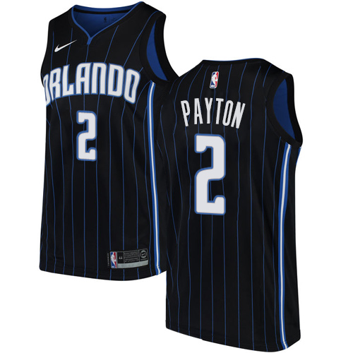 Men's Nike Orlando Magic #2 Elfrid Payton Authentic Black Alternate NBA Jersey Statement Edition