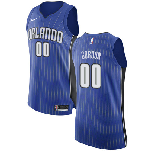 Men's Nike Orlando Magic #0 Aaron Gordon Authentic Royal Blue Road NBA Jersey - Icon Edition