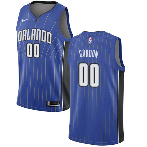 Men's Nike Orlando Magic #0 Aaron Gordon Swingman Royal Blue Road NBA Jersey - Icon Edition