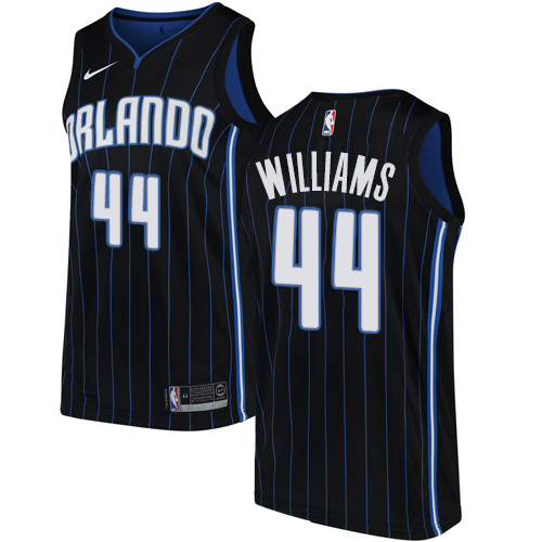 Men's Nike Orlando Magic #44 Jason Williams Authentic Black Alternate NBA Jersey Statement Edition