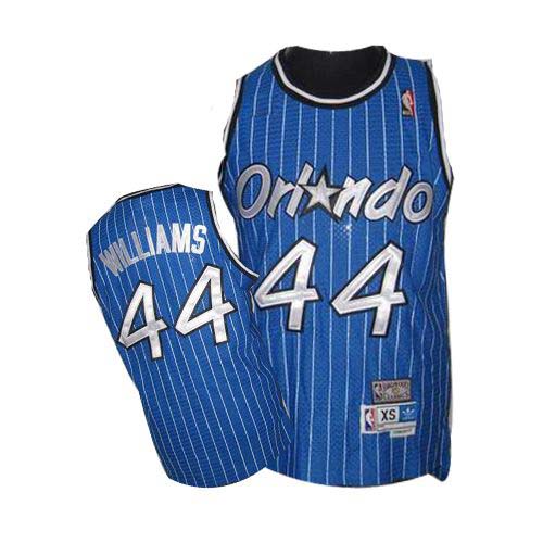Men's Mitchell and Ness Orlando Magic #44 Jason Williams Authentic Royal Blue Throwback NBA Jersey
