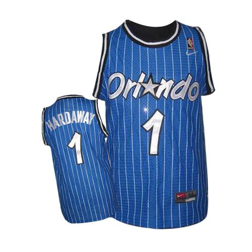 Men's Nike Orlando Magic #1 Penny Hardaway Authentic Royal Blue Throwback NBA Jersey