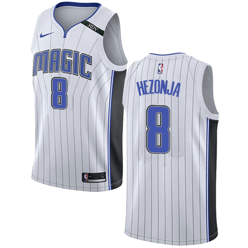 Men's Adidas Orlando Magic #8 Mario Hezonja Authentic White Home NBA Jersey